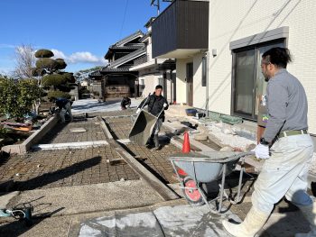 神戸市西区造園外構改修工事