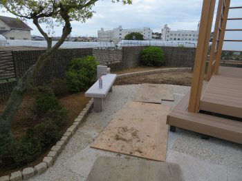 【加古川市平岡町】花壇の縁取り、お庭の工事へ入ります！【造園工事⑤】