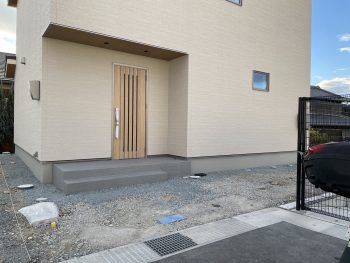 【明石市】新築外構工事の着工です。【外構工事】